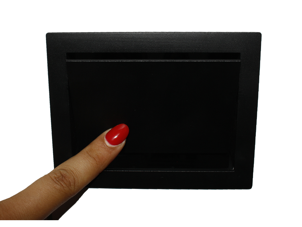 Maniglia Incasso Rettangolare Porta Scorrevole/Battente Atomo Mini nottolino chiusura a Toppa mm.113x84 Varie Finiture| Saletta - immagine 7
